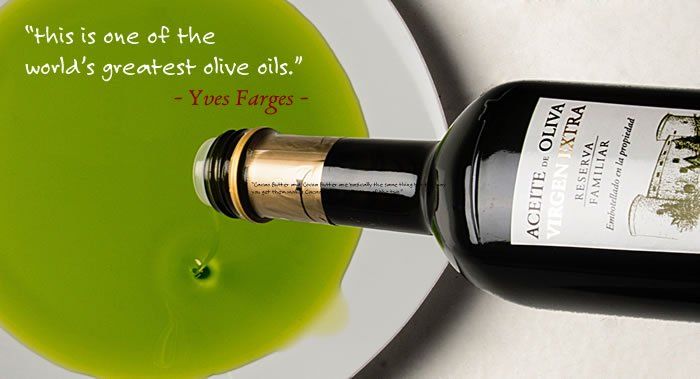 very green olive oil form Castillo de Canena