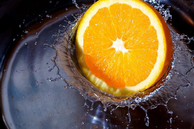 orange splash