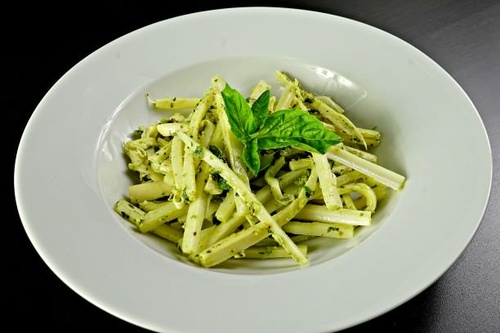 Hearts of Palm “Pasta” with Two Pestos
