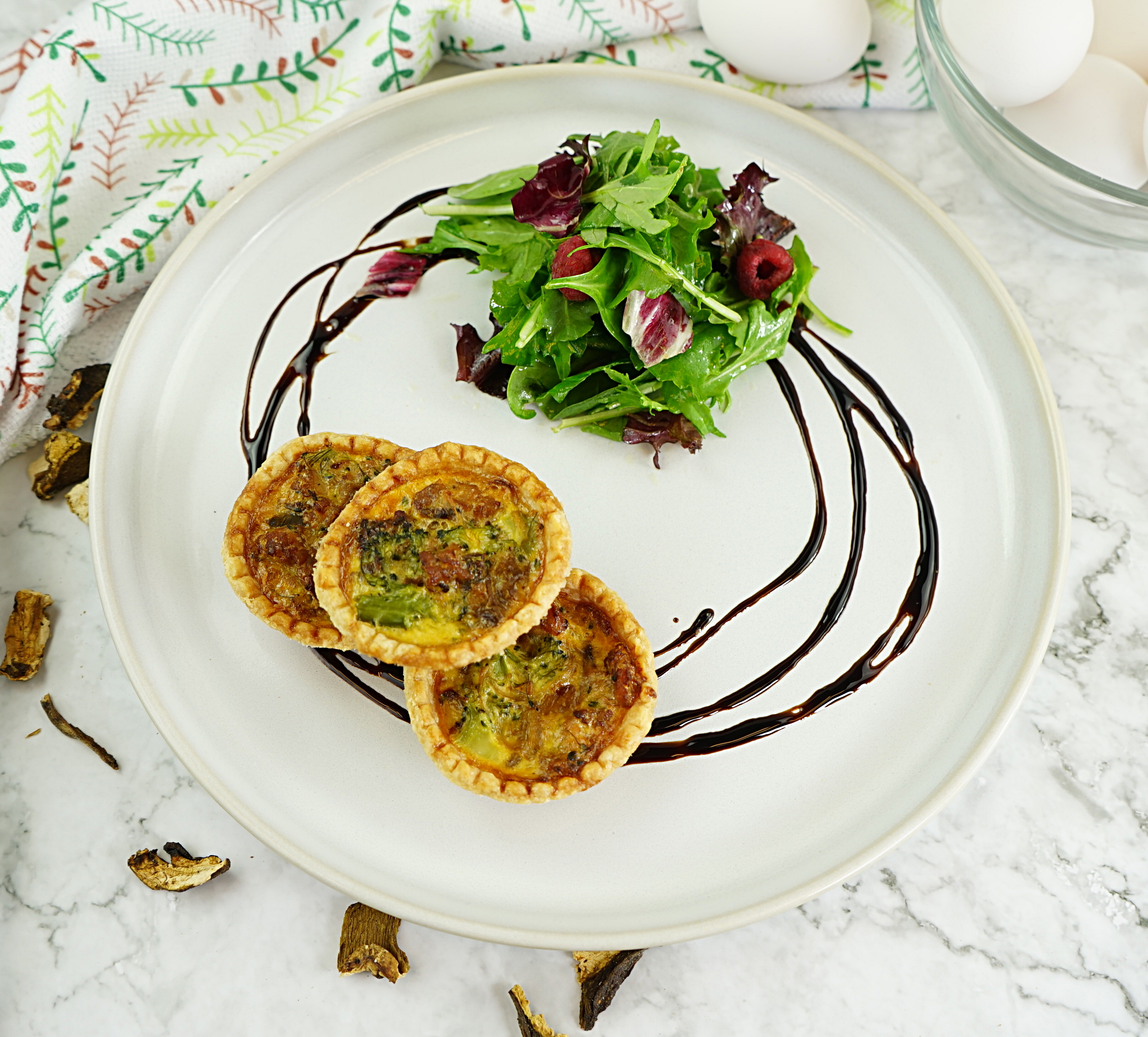 Porcini Chorizo Mini Quiche Qualifirst