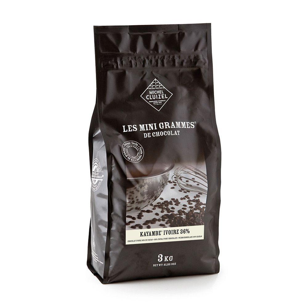 Couverture Kayambe Ivoire 36% Mini Gram 3 kg Michel Cluizel