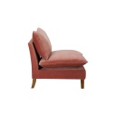 Beaufort Modern Velvet Lounge Chair - Pastel Pink Wudern
