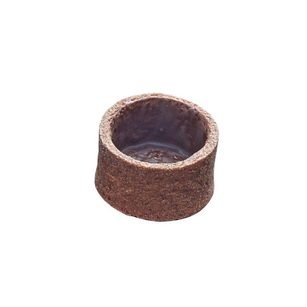 Mini-coquilles à tarte rondes au chocolat 33mm  210 pc La Rose Noire