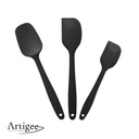 Spatula & Spoon Silicone Black Set 1 pc Artigee