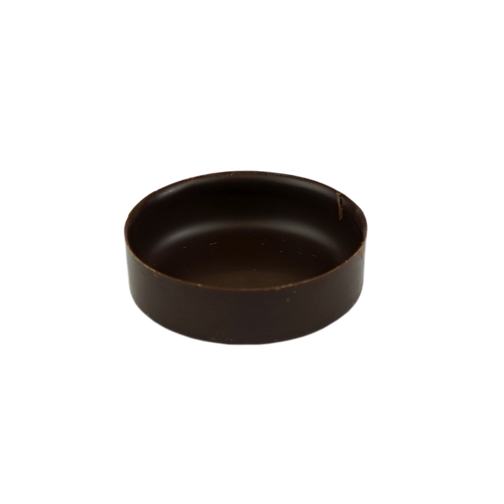 Chocolate Shell 69% Single Origin Slim Mini Round 33mm 378 pc La Rose Noire