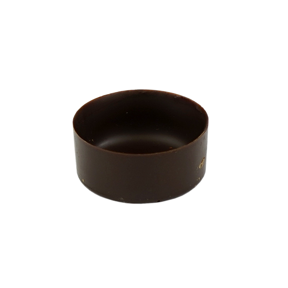 Chocolate Shell 69% Single Origin Slim Extra Mini Round 29mm 392 pc La Rose Noire
