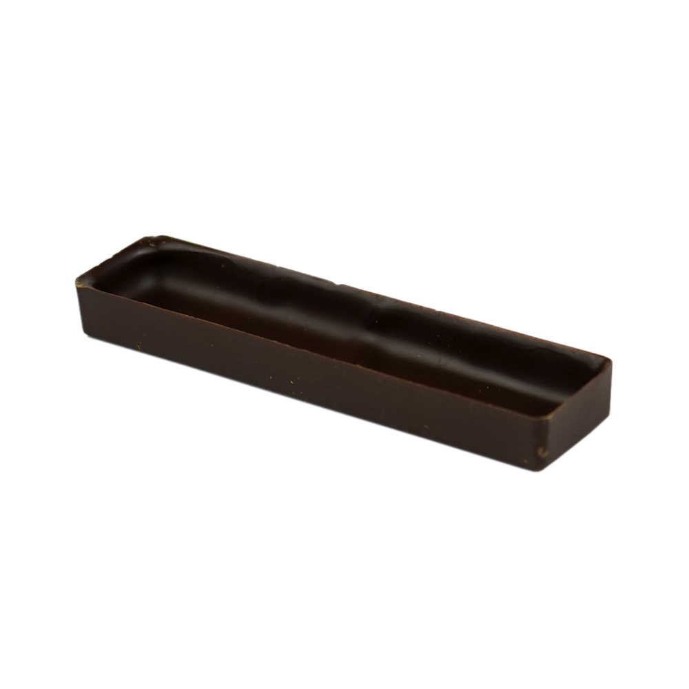 Rectangle moyen Coquille de chocolat Single Origin 89mm 270 pc La Rose Noire