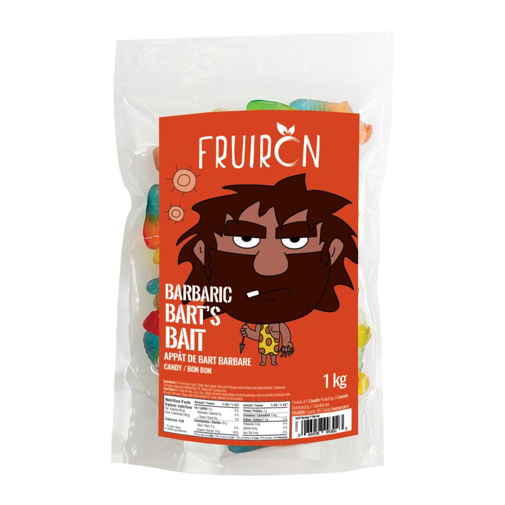 Barbaric Bart's Bait (Gummy Worms) 1 kg Fruiron
