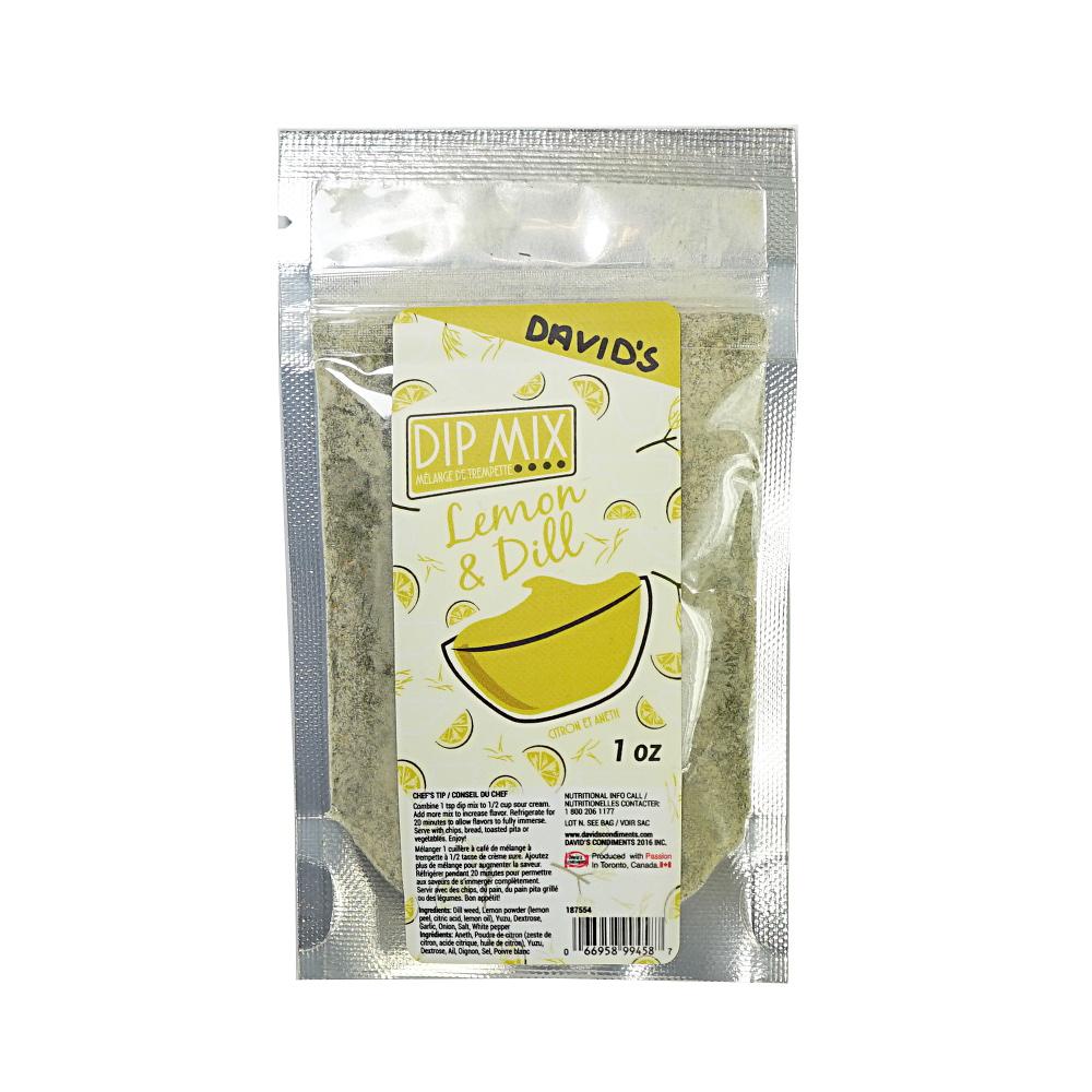 Lemon and Dill Dip Mix 1 oz Davids
