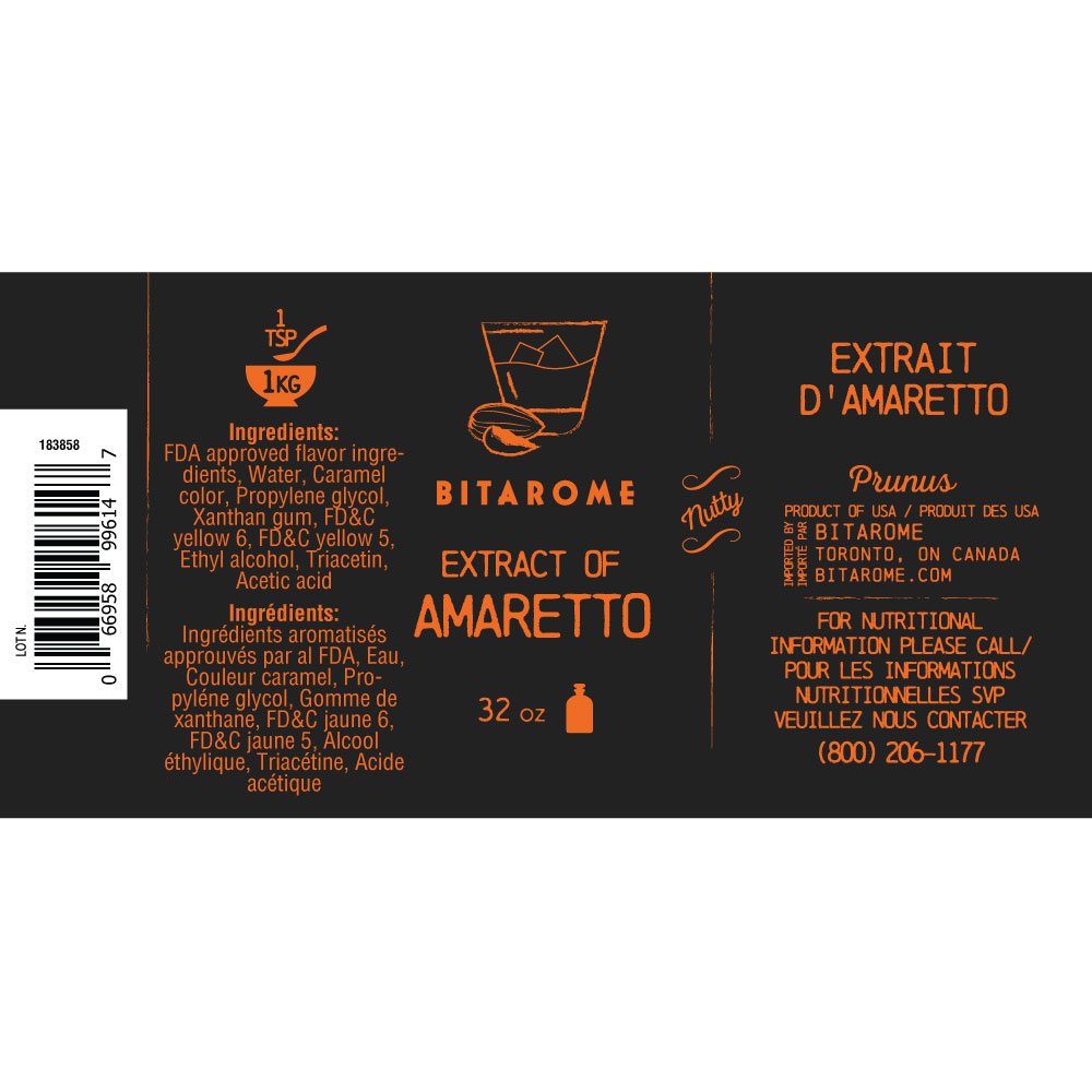 Amaretto Extract ; 32 oz Bitarome