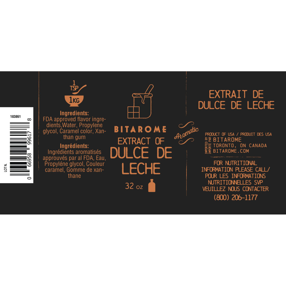 Dulce de Leche Extract - 32 oz Bitarome