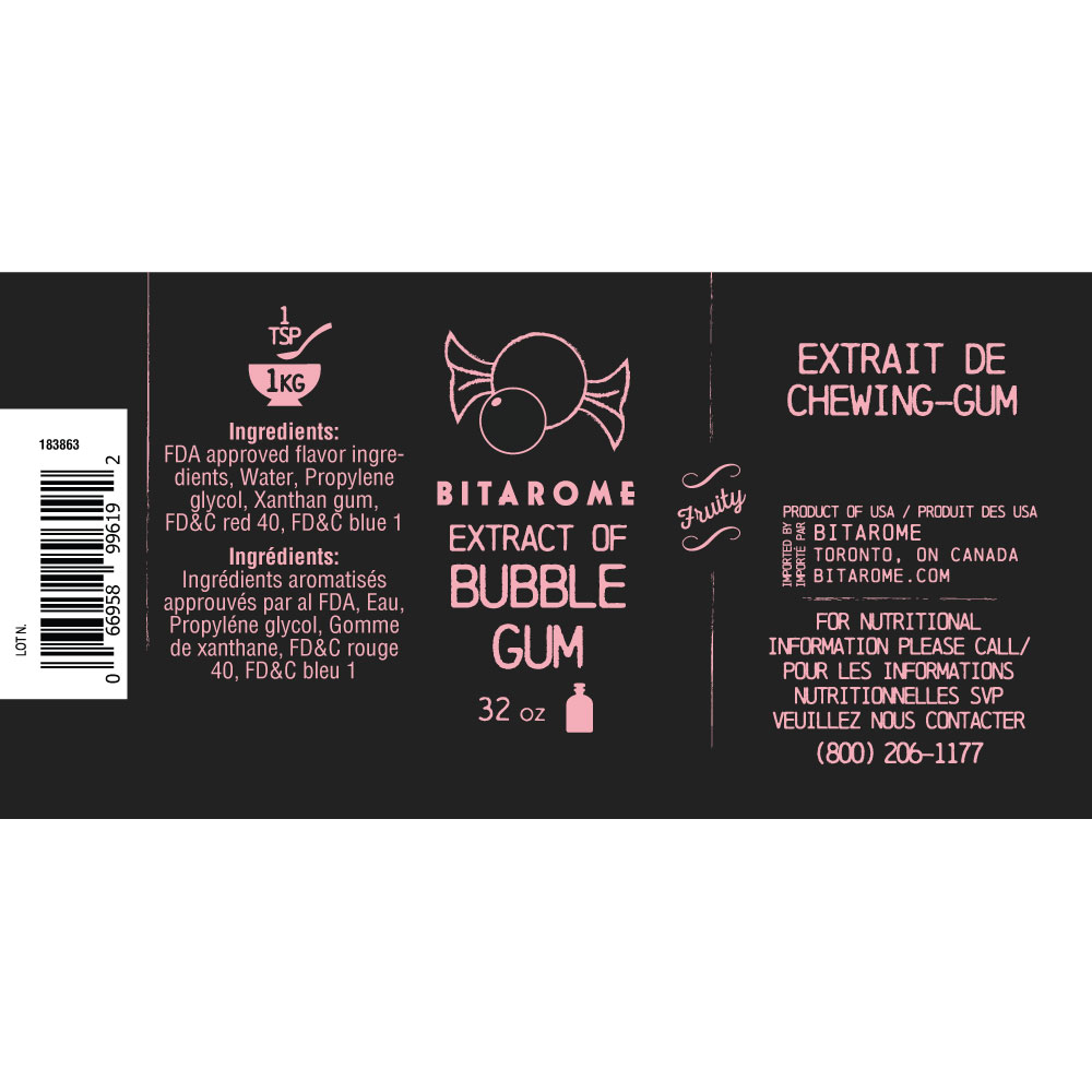 Bubble Gum Extract ; 32 oz Bitarome