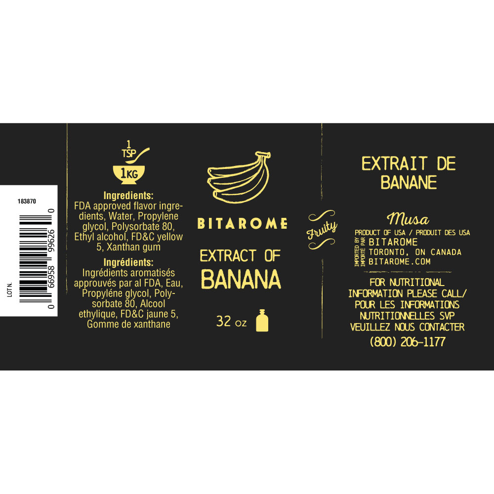 Banana Extract ; 32 oz Bitarome