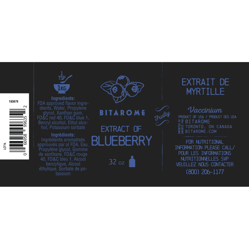 Blueberry Extract ; 32 oz Bitarome