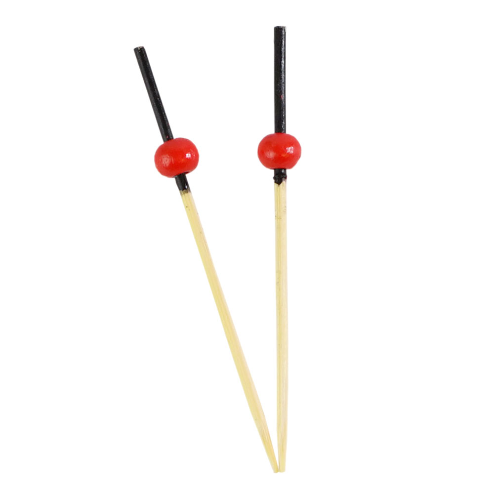 Biodegradable Bamboo Skewers Red 7cm 100 pc Artigee