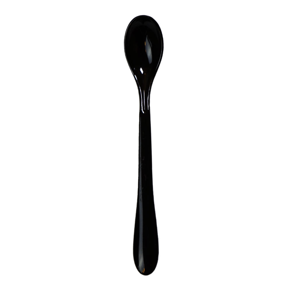 Plastic Spoons Black 12cm 100 pc Artigee