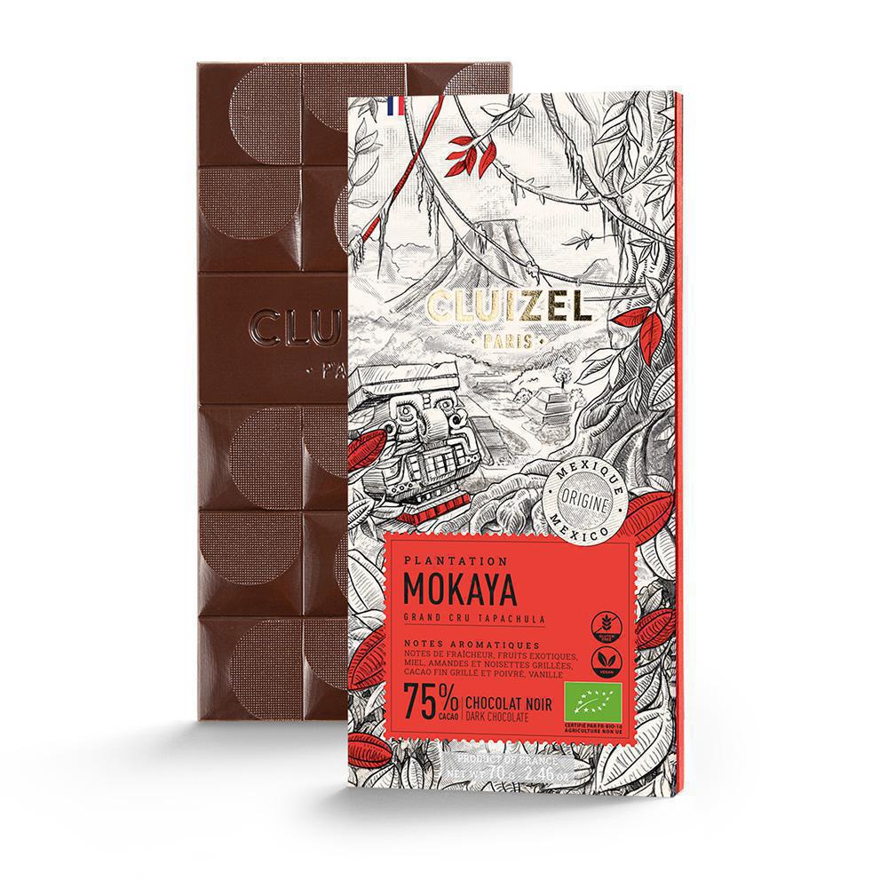 Mokaya 75% Mexico Dark Chocolate Bar Organic - 70 g Michel Cluizel