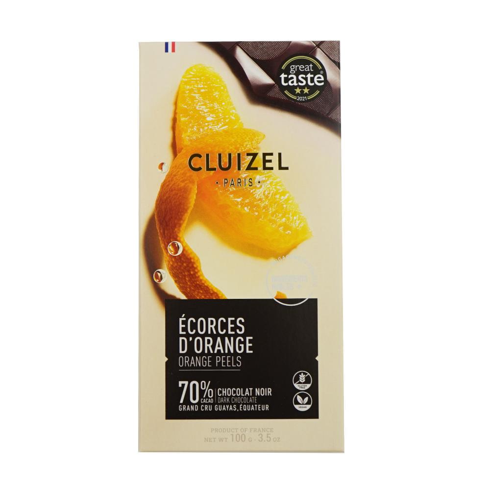 Orange Peel 70% Dark Chocolate Bar - 100 g Michel Cluizel
