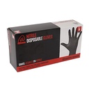 Nitrile Disposable Gloves Black Medium 10 x 100 ct Almondena