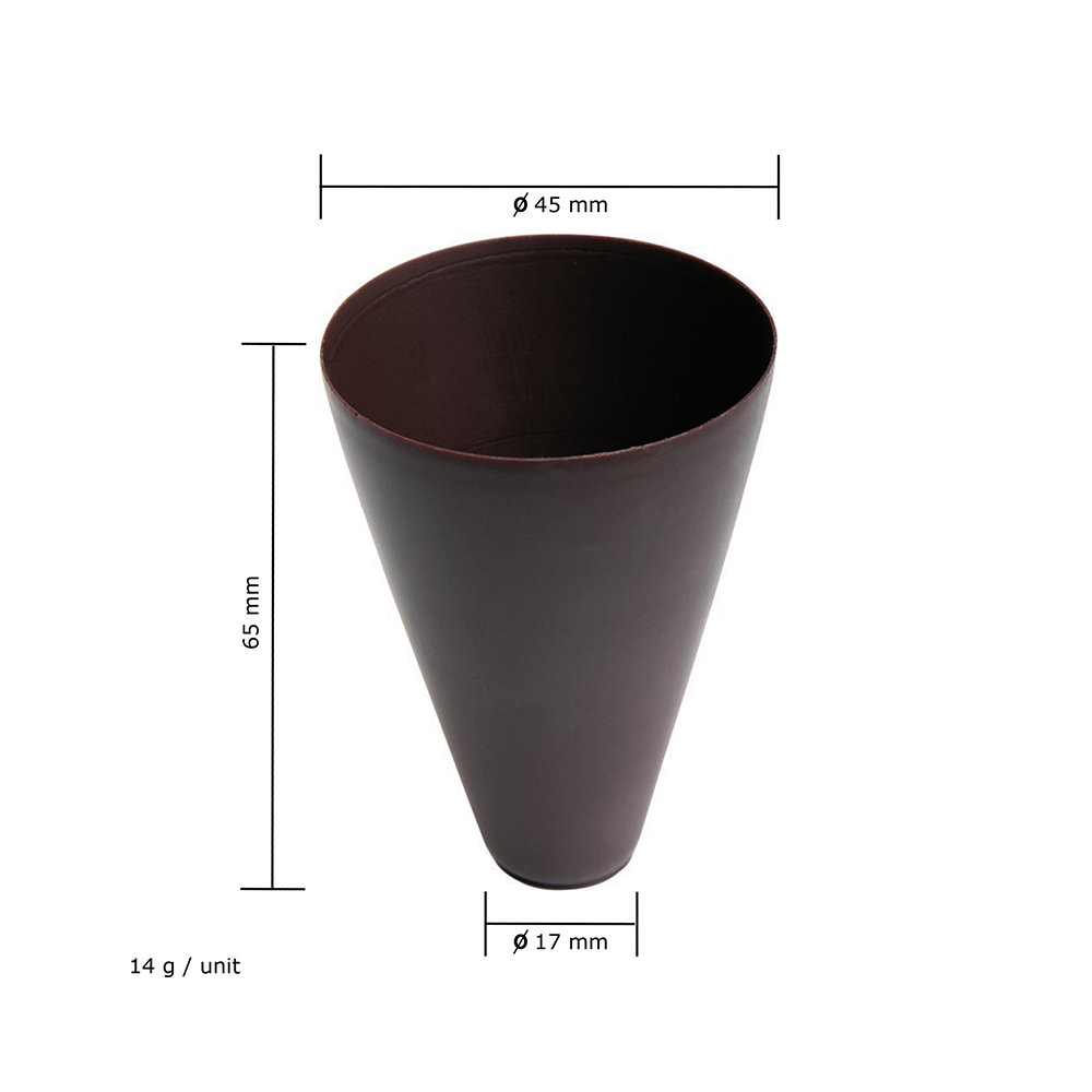 Coupelles Cone Dark 24 ct Michel Cluizel
