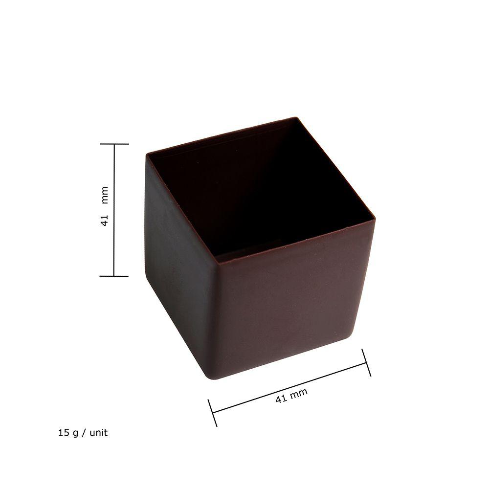 Coupelles Cube Dark - 40 pc Michel Cluizel
