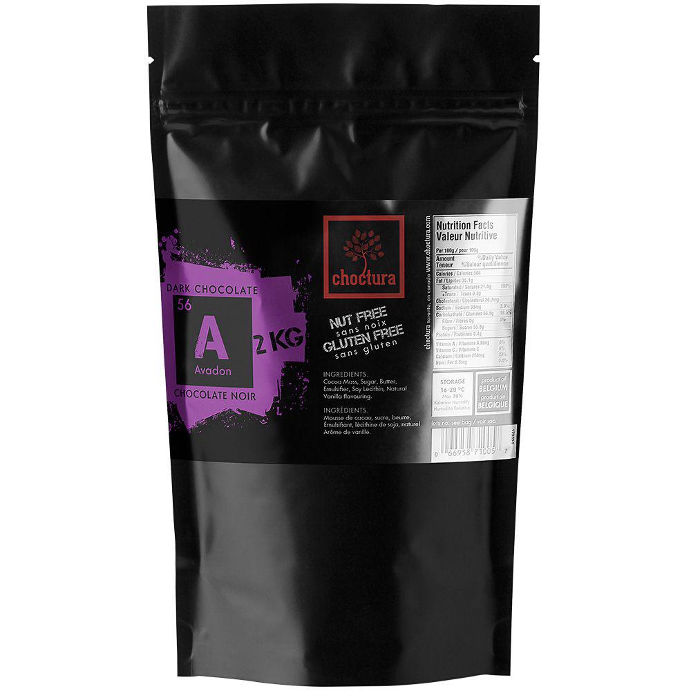 Avadon 56% Dark Chocolate Callets - 2 kg Choctura