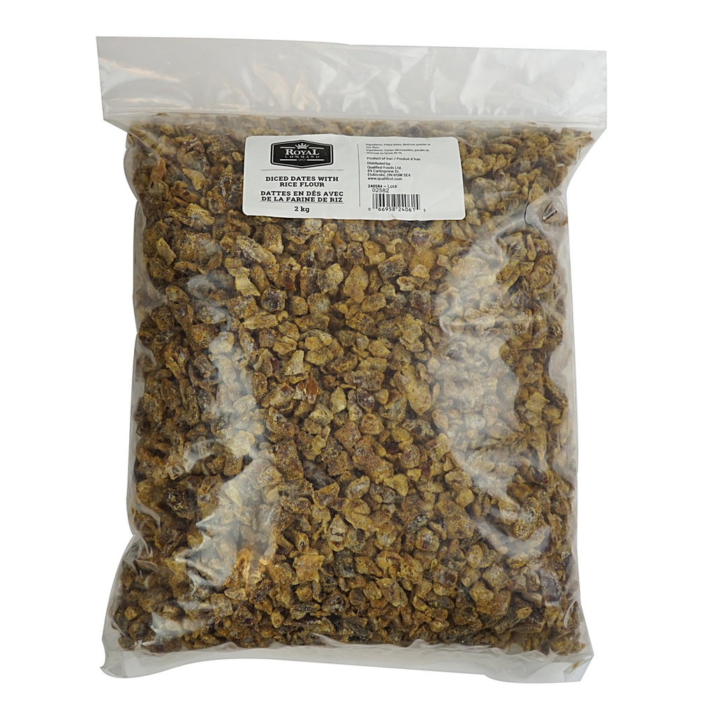 Dates Diced Coated with Rice Flour - 2 kg Royal Command