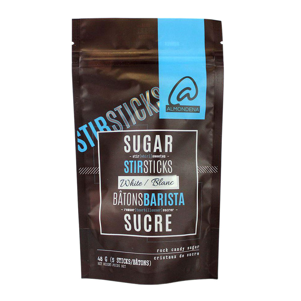 Sugar Stir Sticks White - 5 pc Almondena
