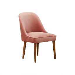[AMA0121] Amalfi Velvet Dining Chair - Pink Wudern