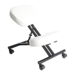 [WDK-1002] Kneeling Chair - Leather White Wudern