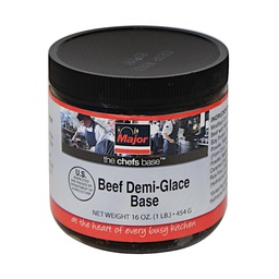[020360] Pâte de base Demi Glace de boeuf Sans Gluten 454 g Major