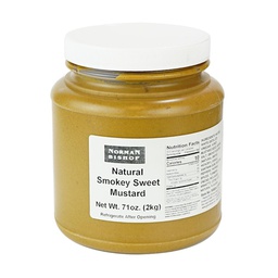 [115035] Smoked Sweet Mustard 71 oz Norman Bishop