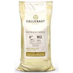 [173046] White Couverture W2 Callets 10 kg Callebaut