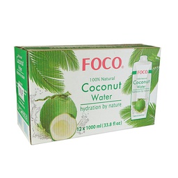 [060632] Coconut Water Tetra Pak 12x1 L Foco