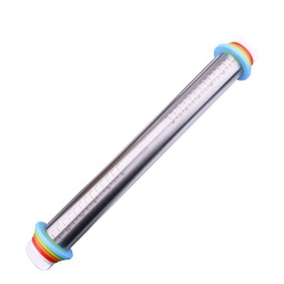 [ARTG-8009] Rolling Pin Stainless Steel Adjustable - 1 pc Artigee