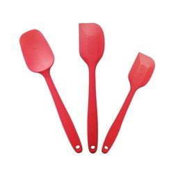 [ARTG-8041] Spatula & Spoon Silicone Red Set 1 pc Artigee