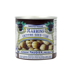 [060702] Chestnuts Whole Vacuum Pack Tinned 240 g Faugier