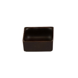 [176016] Chocolate Shell 69% Single Origin Extra Mini Square 23mm 648 pc La Rose Noire
