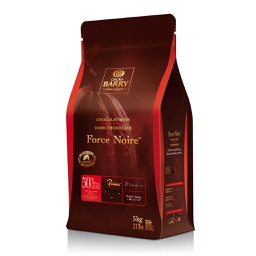 [172998] Force Noire 50% Dark Chocolate Couverture - 5 kg Cacao Barry
