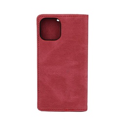 [CAN2120R] Premium Leather Iphone 12 Case Red 1 ct Cananu