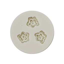[ARTG-9222] Silicone Mold Blossom 3 Cavity - 1 ct Artigee