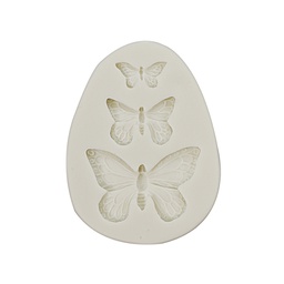 [ARTG-9218] Silicone Mold Butterflies 3 Cavity 1 ct Artigee