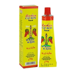 [105111] Harissa Hot Sauce in Tube 70 g Cap Bon