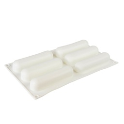 [ARTG-9351] Silicone Mousse Mold Delectovals/Fingers 6 Cavity 1 ct Artigee