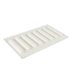 [ARTG-9354] Silicone Mousse Mold Long Oval 8 Cavity 1 ct Artigee
