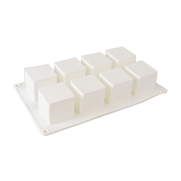[ARTG-9357] Silicone Mousse Mold Cube 8 Cavity 1 ct Artigee