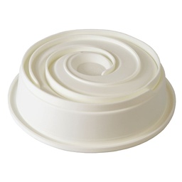 [ARTG-9382] Silicone Mousse Mold Round Spiral Swirl 1 Cavity 1 ct Artigee