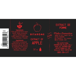 [183856] Apple Extract - 32 oz Bitarome