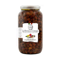 [122102] Pitted Black Olives Saporite in Oil 3.1 L Dispac