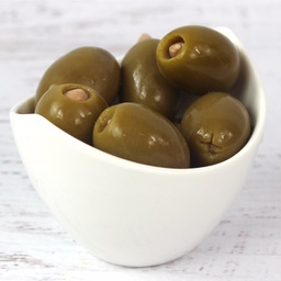 [123162] Green Olives Stuffed w/Almond 1.89 L Royal Command